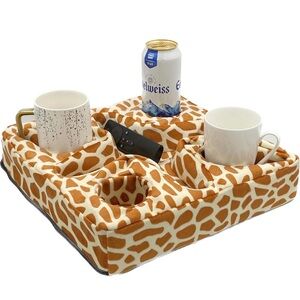 Couch Bed And Sofa Drink Snack Remote Holder Giraffe Soft Pillow Non Slip